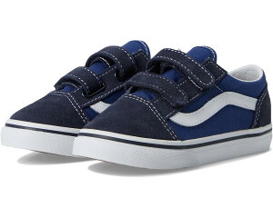 (���) �o���Y �L�b�Y �I�[���h �X�N�[�� V �R�A (�g�h���[) Vans kids Old Skool V Core (Toddler) Navy