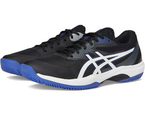 (���) �A�V�b�N�X �����Y �Q�[�� FF �e�j�X �V���[�Y ASICS men Game FF Tennis Shoes Black/White