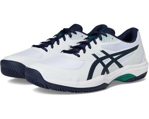 (���) �A�V�b�N�X �����Y �Q�[�� FF �e�j�X �V���[�Y ASICS men Game FF Tennis Shoes White/Midnight