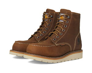 (���) �J�[�n�[�g ���f�B�[�X �E�F�b�W �E�H�[�^�[�v���[�t �X�e�B�[�� �g�D Carhartt women Wedge 6 Waterproof Steel Toe Light Brown