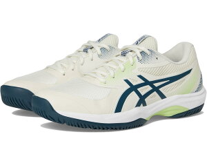 (���) �A�V�b�N�X �����Y �Q�[�� FF �s�b�N���{�[�� ASICS men Game FF Pickleball Cream/Tranquil Teal