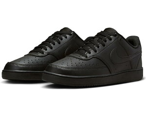 (���) �i�C�L �����Y �R�[�g �r�W���� ���E �l�N�X�g �l�C�`���[ Nike men Court Vision Low Next Nature Black/Black/Black