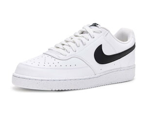 (���) �i�C�L �����Y �R�[�g �r�W���� ���E �l�N�X�g �l�C�`���[ Nike men Court Vision Low Next Nature White/Black/White