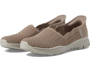 (���) �X�P�b�`���[�Y ���f�B�[�X �V�[�K�[ - �r���[�u �C�b�g SKECHERS women Seager - Believe It Dark Taupe