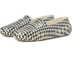 (���) �t���[�t�@ ���f�B�[�X �|�b�V�� �h���C�o �v�����g Floafers women Posh Driver Print Cream Black Houndstooth