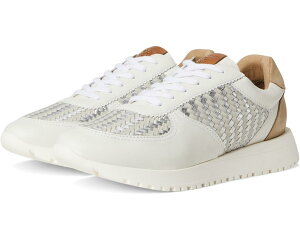 (���) ���b�L�[�u�����h ���f�B�[�X �f���@ �E�[�u�� ���U�[ �X�j�[�J�[ Lucky Brand women Deva Woven Leather Sneaker White