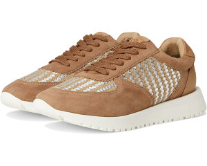 (���) ���b�L�[�u�����h ���f�B�[�X �f���@ �E�[�u�� ���U�[ �X�j�[�J�[ Lucky Brand women Deva Woven Leather Sneaker Tan