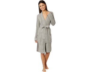 (���) �x�A�t�b�g�h���[���X ���f�B�[�X �R�[�W�[�V�b�N ���C�t ���u�h ���[�u Barefoot Dreams women CozyChic Lite Ribbed Robe Dove Gray