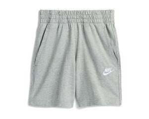 (���) �i�C�L �L�b�Y �N���u �j�b�g �V���[�c Lbr (���g�� �L�b�Y/�r�b�O �L�b�Y) Nike kids Club Knit Shorts 6 LBR (Little Kids/Big Kids) Dark Grey Heather/White