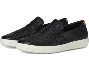 (���) �G�R�[ ���f�B�[�X �\�t�g 7 �E�[�u�� �X���b�|�� 3.0 �X�j�[�J�[ ECCO women Soft 7 Woven Slip-On 3.0 Sneaker Black