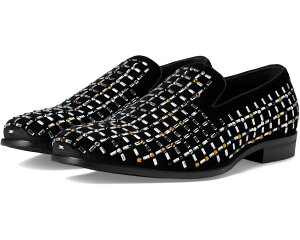 (���) �X�e�C�V�[ �A�_���X �����Y ���C���X�g�[�� �X���b�|�� Stacy Adams men Stallford Rhinestone Slip-On Black Multi