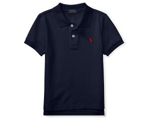 (���) �����t���[���� �L�b�Y �R�b�g�� ���b�V�� �|�� �V���c (���g�� �L�b�Y) Polo Ralph Lauren kids Cotton Mesh Polo Shirt (Little Kids) Refined Navy