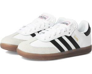 (���) �A�f�B�_�X �L�b�Y �T���o �C���h�A (�g�h���[/���g�� �L�b�h/�r�b�O �L�b�h) adidas kids Samba Indoor (Toddler/Little Kid/Big Kid) White/None/None