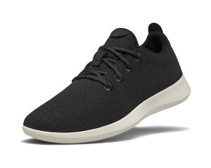 (���) �I�[���o�[�Y ���f�B�[�X �E�[�� �����i�[ Allbirds women Wool Runner True Black (Cream)