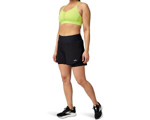 (���) �u���b�N�X ���f�B�[�X �`�F�C�T�[ 2�C��1 �V���[�c 2.0 Brooks women Chaser 5 2-in-1 Shorts 2.0 Black
