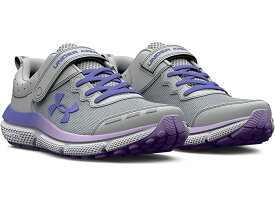 (取寄) アンダーアーマー シューズ キッズ アサート 10 オルタネイト クロージャー Under Armour Kids girls Assert 10 Alternate Closure (Little Kid) Mod Gray/Nebula Purple/Baja Blue