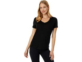 (取寄) スマートウール レディース メリノ スポーツ 120 V-ネック ショート スリーブ Smartwool women Smartwool Merino Sport 120 V-Neck Short Sleeve Black