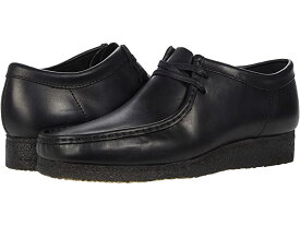 (取寄) クラークス メンズ シューズ 靴 ワラビー Clarks men Wallabee Black Leather 1