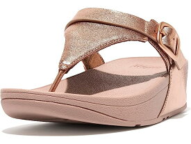 (取寄) フィットフロップ レディース ルル アジャスタブル レザー トゥ ポスト サンダル FitFlop women FitFlop Lulu Adjustable Leather Toe Post Sandals Rose Gold