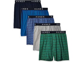 (取寄) ヘインズ メンズ メンズ 5-パック アルティメット ダイ エクスポーズド ウエストバンド ニット ボクサー ウィズ コンフォートフレックス ウエストバンド - アソーテッド カラーズ Hanes men Hanes Men's 5-Pack Ultimate Dyed Exposed Knit Boxer with -