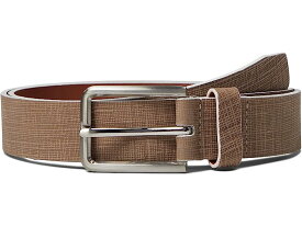 (取寄) ジョンストン&マーフィー メンズ リネン プリント ベルト Johnston & Murphy men Johnston & Murphy Linen Print Belt Tan Leather