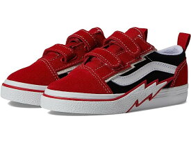 (取寄) バンズ スニーカー キッズ オールドスクール V ボルト 大きいサイズ Vans Kids Old Skool V Bolt Red/Black