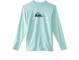 (取寄) クイック シルバー キッズ ボーイズ ソリッド ストリーク ロング スリーブ (ビッグ キッズ) Quiksilver Kids boys Quiksilver Kids Solid Streak Long Sleeve (Big Kids) Pastel Turquoise