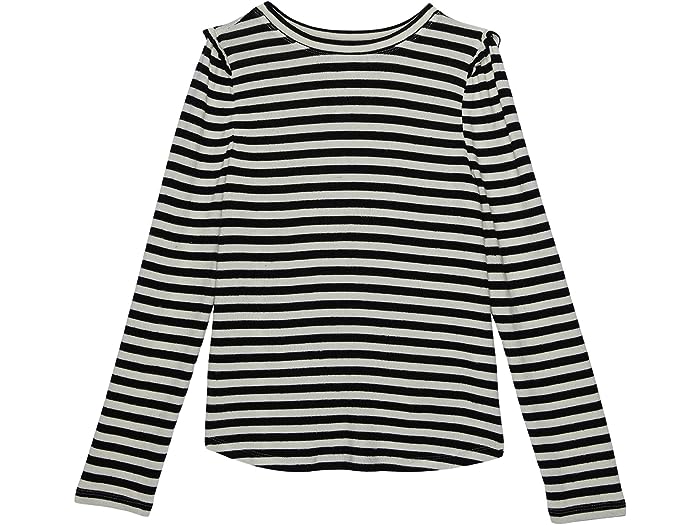 (取寄) スプレンディッド リトル ガールズ セ ラ ビー ロング スリーブ シャツ (ビッグ キッズ) Splendid Littles girls Splendid Littles C'est La Vie Long Sleeve Shirt (Big Kids) Black Stripe