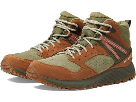 (取寄) メレル メンズ ワイルドクロスウッド ミッド LTR ウォータープルーフ Merrell men Merrell Wildwood Mid LTR Waterproof Forest 1