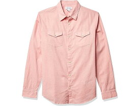 (取寄) カルバンクライン メンズ メンズ ロング スリーブ ストレッチ コットン リネン ボタン ダウン シャツ Calvin Klein men Calvin Klein Men's Long Sleeve Stretch Cotton Linen Button Down Shirt Beet Straw