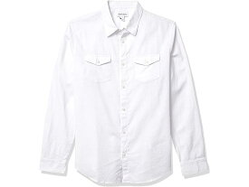 (取寄) カルバンクライン メンズ メンズ ロング スリーブ ストレッチ コットン リネン ボタン ダウン シャツ Calvin Klein men Calvin Klein Men's Long Sleeve Stretch Cotton Linen Button Down Shirt Brilliant White