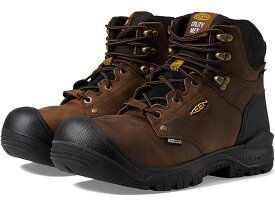 (取寄) キーン ユーティリティ メンズ インディペンデンス 6 Wp イント メット KEEN Utility men KEEN Utility Independence 6" WP Int Met Dark Earth/Black