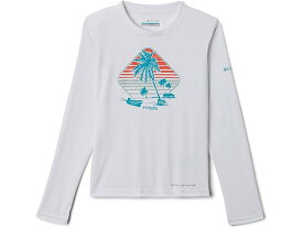 (取寄) コロンビア キッズ ガールズ タイダル Tシャツ PFG パンガ パーム ダイヤモンド Columbia Kids girls Columbia Kids Tidal Tee PFG Panga Palms Diamond Long Sleeve (Little Kids/Big Kids) White/Panga Palms