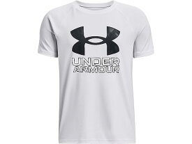 (取寄) アンダーアーマー キッズ ボーイズ テック ハイブリット プリント フィル ショート スリーブ (ビッグ キッズ) Under Armour Kids boys Tech Hybrid Print Fill Short Sleeve (Big Kids) White/Black