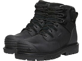 (取寄) キーン ユーティリティ メンズ カムデン 6 ウォータープルーフ KEEN Utility men KEEN Utility Camden 6" Waterproof Black/Black