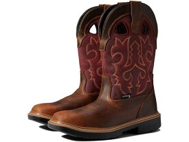 (取寄) ウルヴァリン メンズ ランチャー デュラソックス ウェリントン ウォータープルーフ スティール トゥ Wolverine men Wolverine Rancher Durashocks Wellington Waterproof Steel Toe Red