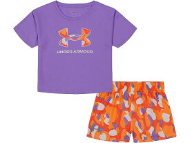 (取寄) アンダーアーマー キッズ ガールズ バウンシー ロゴ セット (リトル キッズ) Under Armour Kids girls Under Armour Kids Bouncy Logo Set (Little Kids) Digi Purple