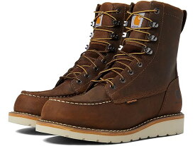 (取寄) カーハート メンズ ウォータープルーフ 8 モック ソフト トゥ ウェッジ ブーツ Carhartt men Carhartt Waterproof 8" Moc Soft Toe Wedge Boots Dark Brown