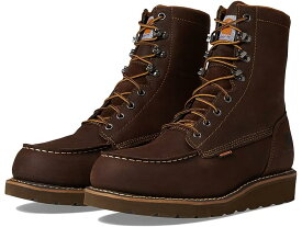 (取寄) カーハート メンズ ウォータープルーフ 8 モック ソフト トゥ ウェッジ ブーツ Carhartt men Carhartt Waterproof 8" Moc Soft Toe Wedge Boots Chocolate Brown Oil Tanned