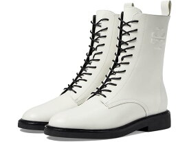 (取寄) トリーバーチ レディース ダブル T コンバット ブーツ Tory Burch women Tory Burch Double T Combat Boots Blanc