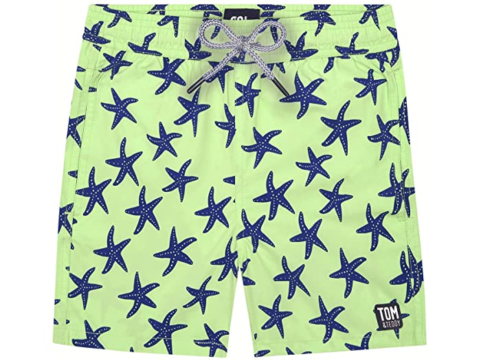 (取寄) トム&テディ ボーイズ スターフィッシュ スイム トランクス (リトル キッズ/ビッグ キッズ) Tom & Teddy boys Starfish Swim Trunks (Little Kids/Big Kids) Fresh Green/Blue