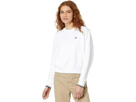 (取寄) フレッドペリー レディース ティップ スウェットシャツ Fred Perry women Fred Perry Tipped Sweatshirt White