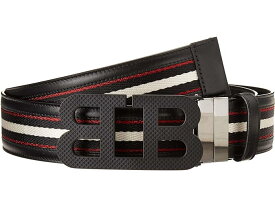 (取寄) バリー メンズ ミラー B 40 M.TSP/70 ベルト Bally men Bally Mirror B 40 M.TSP/70 Belt Black/Bone/Black/Red