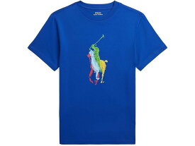 (取寄) ラルフローレン キッズ ボーイズ ビッグ ポニー コットン ジャージ Tシャツ Polo Ralph Lauren Kids boys Big Pony Cotton Jersey Tee (Big Kid) Sapphire Star