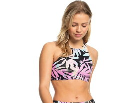 (取寄) ロキシー レディース アクティブ プリンテッド アスレチック トップ Roxy women Roxy Active Printed Athletic Top Anthracite Zebra Jungle