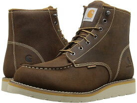 (取寄) カーハート メンズ 6インチ ノン-セーフティ トゥ ウェッジ ブーツ Carhartt men Carhartt 6-Inch Non-Safety Toe Wedge Boot Brown Oil Tanned Leather
