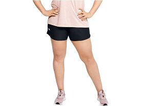 (取寄) アンダーアーマー レディース プラス サイズ プレイ アップ 3.0 ショーツ Under Armour women Under Armour Plus Size Play Up 3.0 Shorts Black/White