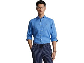 (取寄) ラルフローレン メンズ クラシック フィット ロング スリーブ リネン シャツ Polo Ralph Lauren men Polo Ralph Lauren Classic Fit Long Sleeve Linen Shirt Summer Blue