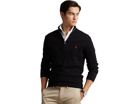 (取寄) ラルフローレン メンズ コットン 1/4 ジップ セーター Polo Ralph Lauren men Polo Ralph Lauren Cotton 1/4 Zip Sweater Polo Black