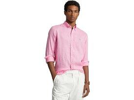 (取寄) ラルフローレン メンズ クラシック フィット ロング スリーブ リネン シャツ Polo Ralph Lauren men Polo Ralph Lauren Classic Fit Long Sleeve Linen Shirt Harbor Pink